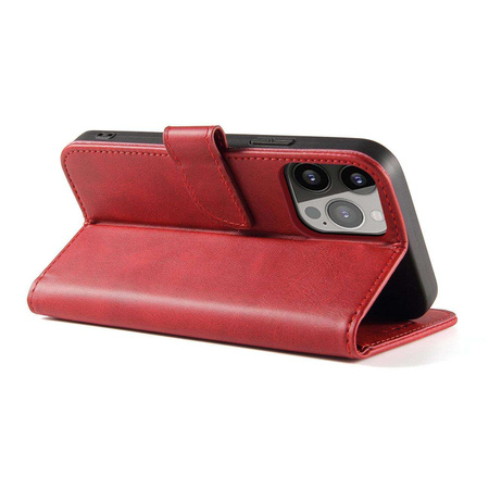 Magnet Case Hülle für Samsung Galaxy S23 Hülle mit Flip Wallet Ständer rot