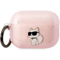 Karl Lagerfeld KLAP2HNCHTCP Airpods Pro 2 Hülle pink/pink Ikonik Choupette