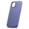 iCarer Case Leather Genuine Leather Case Cover for iPhone 14 Light Purple (WMI14220705-LP) (MagSafe Compatible)