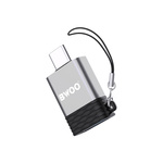 BWOO adapter BZ-35 USB - USB-C szary OTG