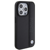 BMW Leather Textured & Stripe case for iPhone 15 Pro - black