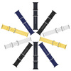 Dux Ducis Strap Watch Strap 8 / 7 / 6 / 5 / 4 / 3 / 2 / SE (45 / 44 / 42mm) Silicone Band Bracelet Yellow (OceanWave Version)