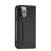 Magnet Card Case case for iPhone 14 Pro flip cover wallet stand black