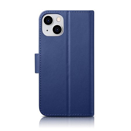 iCarer Wallet Case 2in1 iPhone 14 Flip Leather Cover Anti-RFID blue (WMI14220725-BU)