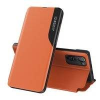 Eco Leather View Case elegancki futerał etui z klapką i funkcją podstawki Xiaomi Redmi K40 Pro+ / K40 Pro / K40 / Poco F3 pomarańczowy