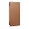 iCarer CE Premium Leather Folio Case iPhone 14 Plus Magnetic Flip Leather Folio Case MagSafe braun (WMI14220715-BN)