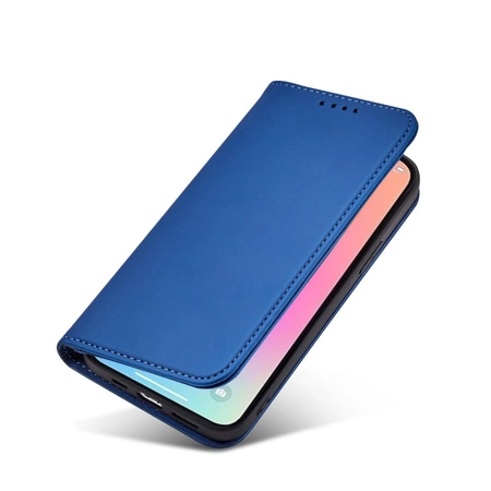 Magnet Card Case case for iPhone 14 Pro flip cover wallet stand blue