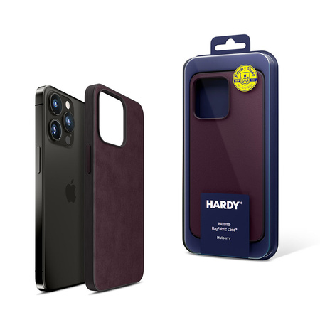 Apple iPhone 15 Pro Max - 3mk HARDY MagFabric Case Mulberry