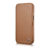 iCarer CE Premium Leather Folio Case iPhone 14 Pro Max Magnetic Flip Leder Folio Case MagSafe Braun (WMI14220716-BN)