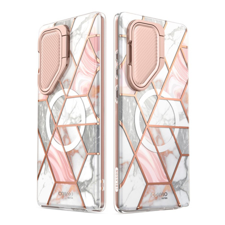 Cosmo Mag Supcase case with MagSafe for Samsung Galaxy S24 Ultra - pink marble