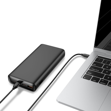 Bateria zewnętrzna (Powerbank) VEGER T100 - 20 000mAh LCD Quick Charge PD 100W czarny (np do laptopa) (W2032C-100)