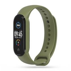 Pasek do XIAOMI MI BAND 3 / 4 / 5 / 6 / 6 NFC / 7 Tech-Protect IconBand Military Green ciemnozielone