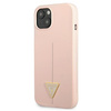 Guess GUHCP13MSLTGP iPhone 13 6.1 &quot;rosa / rosa Hardcase Silikondreieck