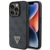 Etui Guess Leather 4G Diamond Triangle na iPhone 15 Pro Max - czarne