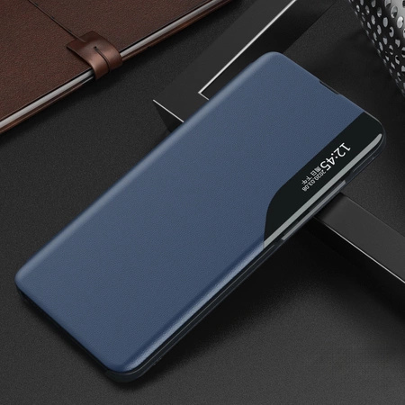 Eco Leather View Case für Samsung A05s mit Klappe – Blau