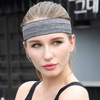 Elastic fabric headband for running fitness blue