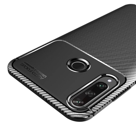 Etui HUAWEI Y6P Pancerne Shockproof Carbon Fiber czarne