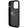 BMW BMHCP15L22PTDK iPhone 15 Pro 6,1&quot; schwarz/schwarzer Lederstempel Tricolor