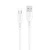 USAMS Kabel U68 microUSB 2A Fast Charge 1m biały/white SJ502USB02 (US-SJ502)