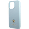 Original Case IPHONE 13 PRO MAX Guess Hardcase Saffiano 4G Small Metal Logo (GUHCP13XPS4MB) blue