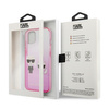 Karl Lagerfeld KLHCP13STGKCP iPhone 13 mini 5,4&quot; Hardcase Pink / Pink Gradient Ikonik Karl &amp; Choupette