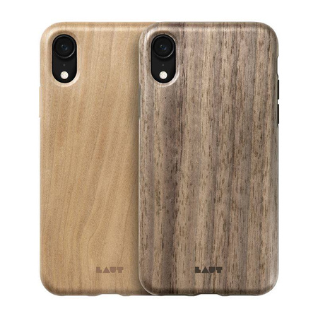 Laut PINNACLE - Etui iPhone XR z prawdziwego drewna (Cherry Wood)