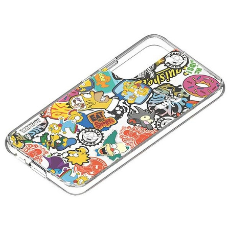 Panel Samsung GP-TOU021HOQYW do etui Frame Cover do Galaxy S22+ Simpsons Faces biały/white