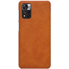 Nillkin Qin Case Cover for Xiaomi Redmi Note 11 Pro + (China) / Redmi Note 11 Pro (China) Camera Protector Holster Cover Flip Cover Brown