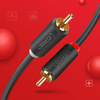 Ugreen kabel przewód stereo audio wideo 2RCA 2x Cinch 2m szary (10518)