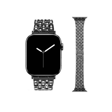 Strap for APPLE WATCH 4 / 5 / 6 / 7 / 8 / SE / ULTRA (42 / 44 / 45 / 49 MM) Diamond Bumper black