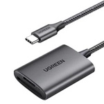 Ugreen CM401 USB C 5Gb/s SD/TF card reader - gray