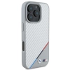 BMW M Carbon Tricolor Line MagSafe Hülle für iPhone 16 Pro Max - grau