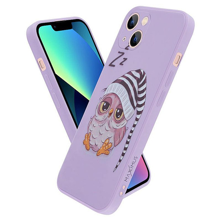 MX OWL SLEEPY IPHONE 11 PRO MAX PURPLE / FIOLETOWY