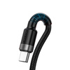 Baseus Cafule kabel przewód USB Typ C SuperCharge 40W Quick Charge 3.0 QC 3.0 1m szaro-czarny (CATKLF-PG1)