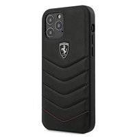 Ferrari FEHQUHCP12LBK iPhone 12 6,7" Pro Max czarny/black hardcase Off Track Quilted