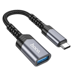 HOCO adapter Typ C (męski) do USB (żeński) 3.0 UA24 czarna