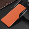 Eco Leather View Case elegancki futerał etui z klapką i funkcją podstawki iPhone 13 mini pomarańczowy