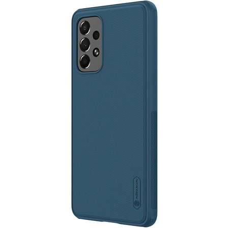 Nillkin Super Frosted Shield Pro durable cover for Samsung Galaxy A73 blue