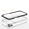 Clear 3in1 etui iPhone 14 Pro Max silikonowy pokrowiec z ramką czarne