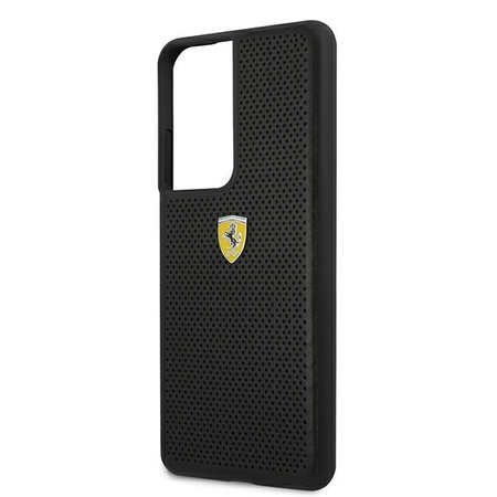 Ferrari FESPEHCS21LBK S21 Ultra G996 czarny/black hardcase On Track Perforated