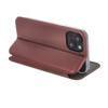 Etui Smart Diva do Motorola Moto E22 burgundowe