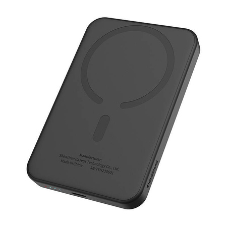 Magnetyczny mini powerbank Baseus 5000mAh 20W (czarny)