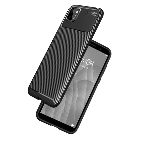  Etui HUAWEI Y5P Pancerne Shockproof  Carbon Fiber czarne