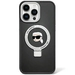 Karl Lagerfeld KLHMP15SHMRSKHK iPhone 15 6.1&quot; black/black hardcase Ring Stand Karl Head MagSafe