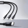 BASEUS RAPID 3IN1 TYPE-C & LIGHTNING & MICRO-USB CABLE PD20W 150CM BLACK