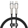 Baseus Cafule Series Metal Data Cable Type-C to iP PD 20W 0.25m Black