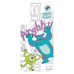 Panel Samsung GP-TOS901HIAGW do etui Frame Cover do Galaxy S22 Disney Monsters biały/white