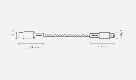 Baseus kabel USB Typ C - Lightning szybkie ładowanie Power Delivery 20 W 2 m niebieski (CATLGD-A03)