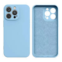 Silicone case iPhone 14 Plus silicone cover light blue