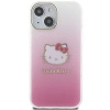 Hello Kitty IML Gradient Electrop Kitty Head case for iPhone 15 - pink